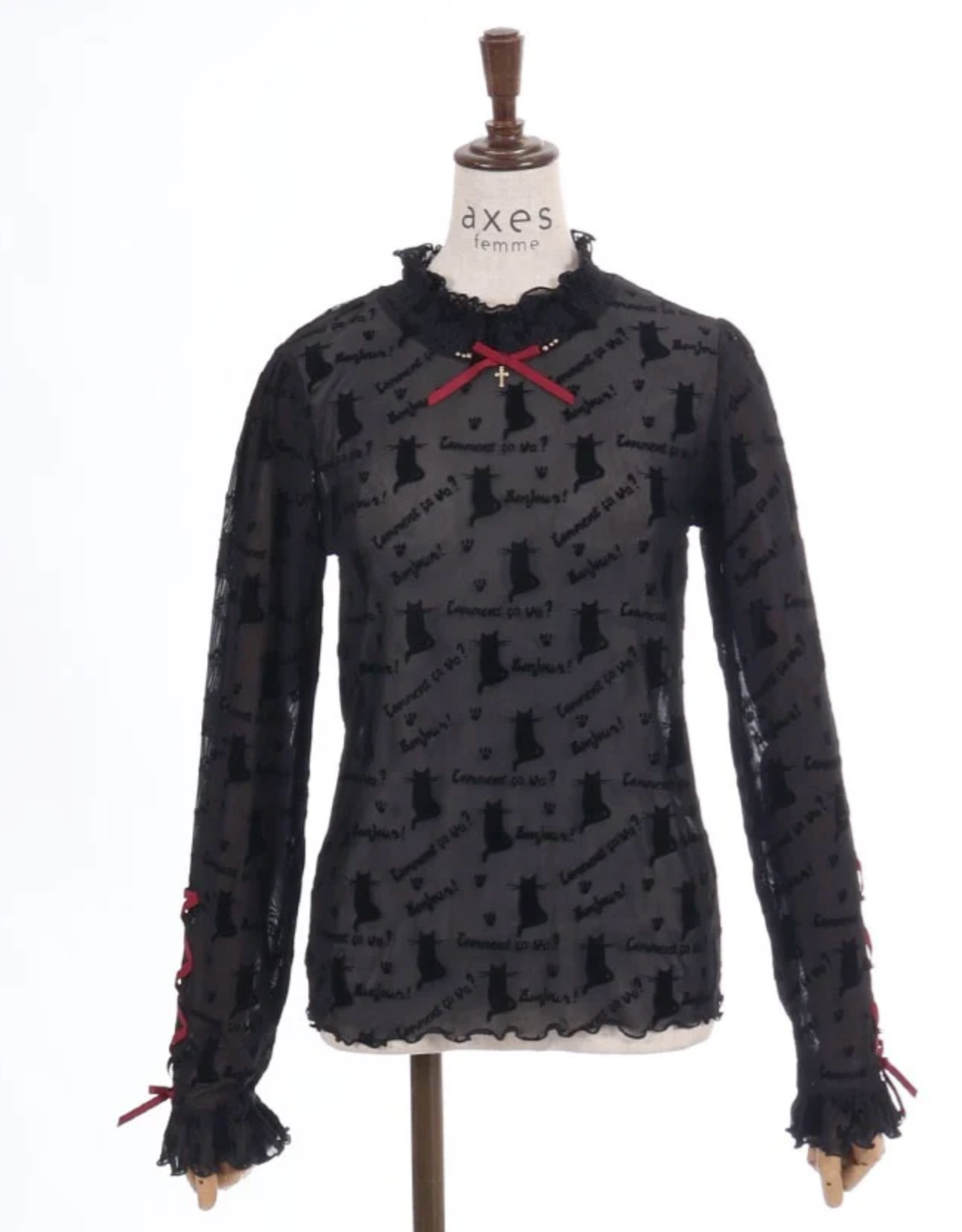Flocky Pattern Sheer Inner
