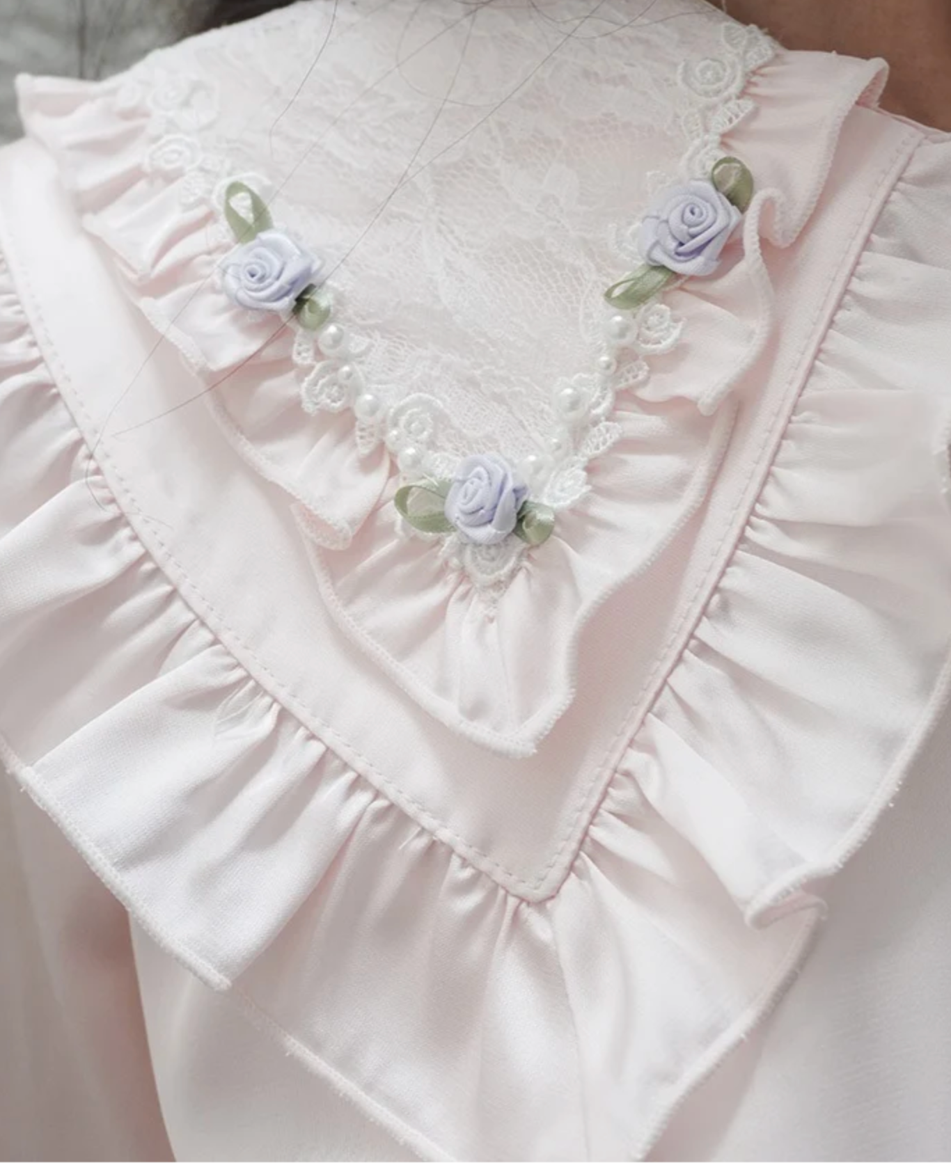 Lace Layered Sailor Blouse