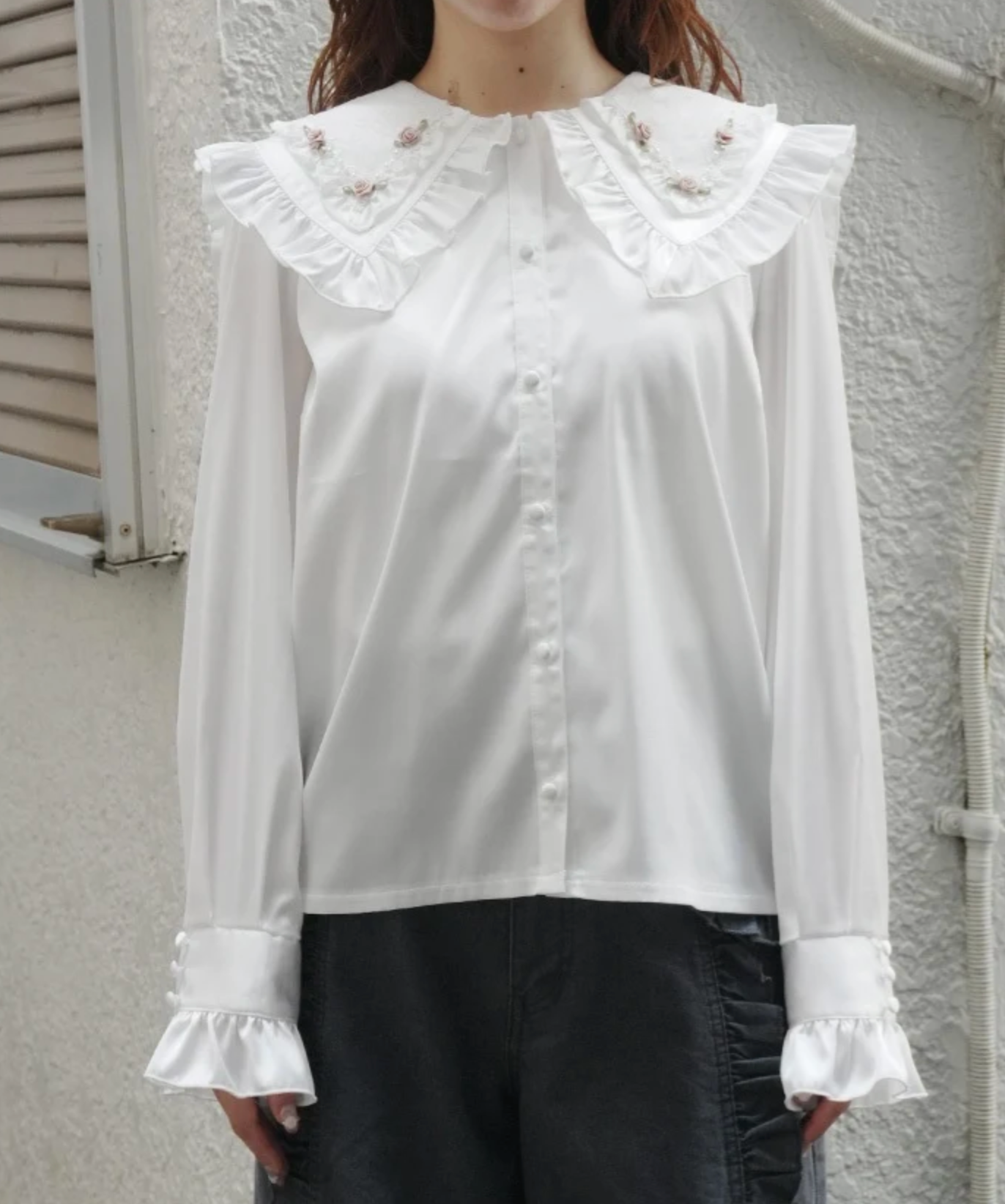 Lace Layered Sailor Blouse
