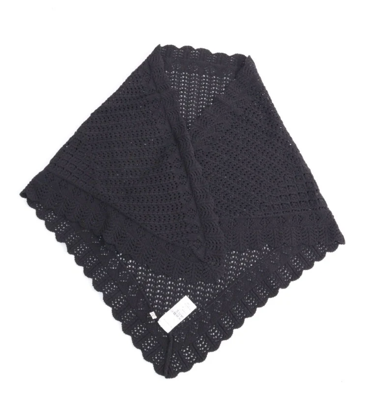 Openwork Knit Triangle Knit Stoll