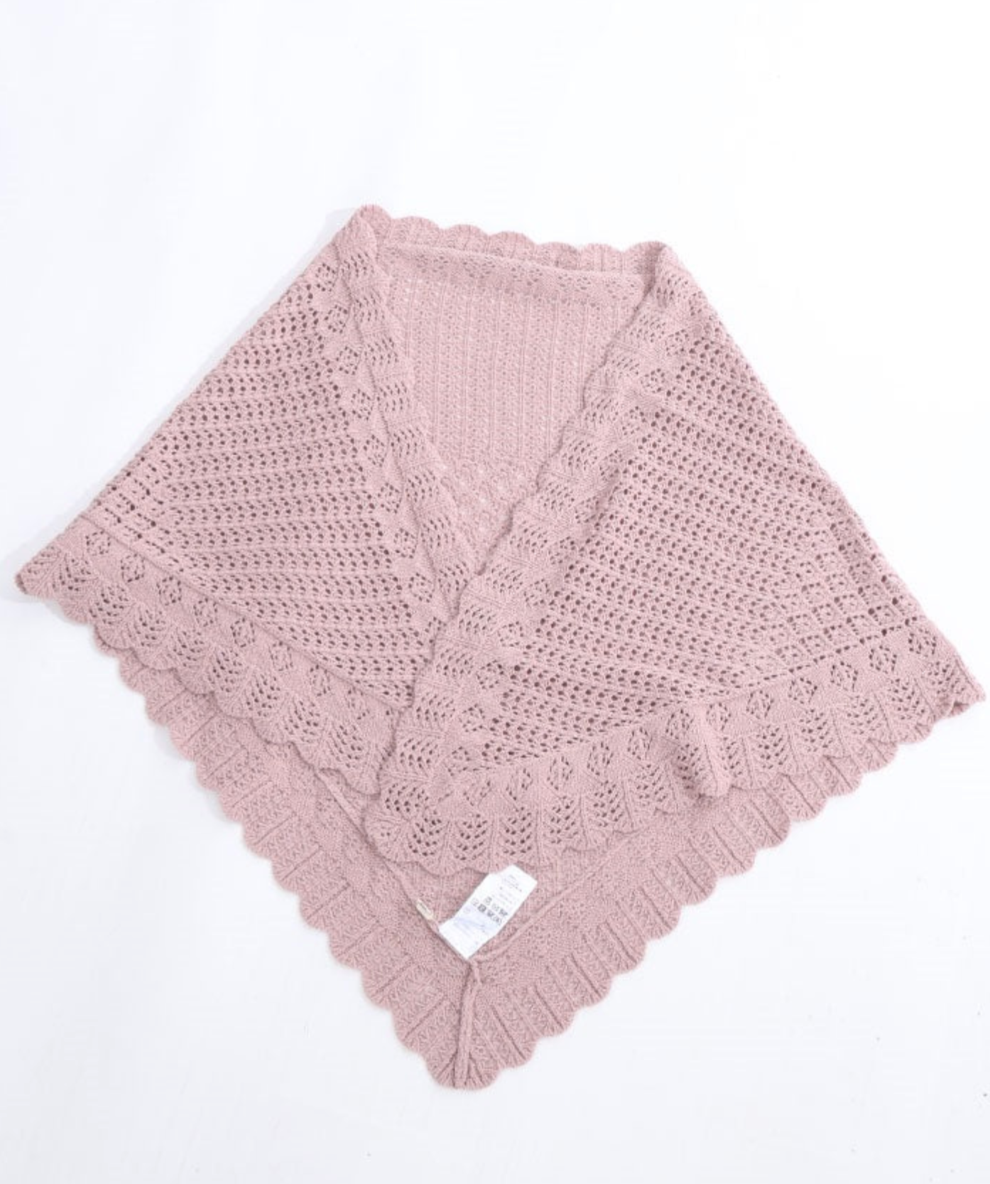 Openwork Knit Triangle Knit Stoll