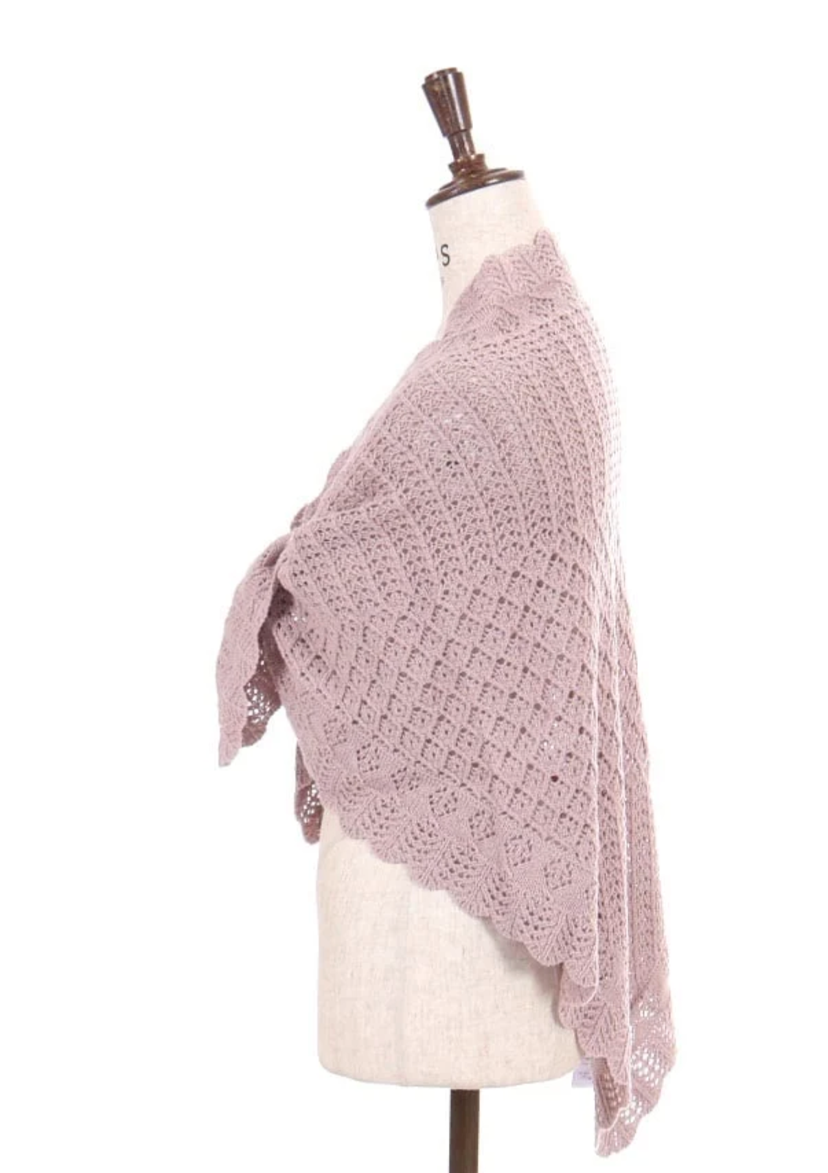 Openwork Knit Triangle Knit Stoll