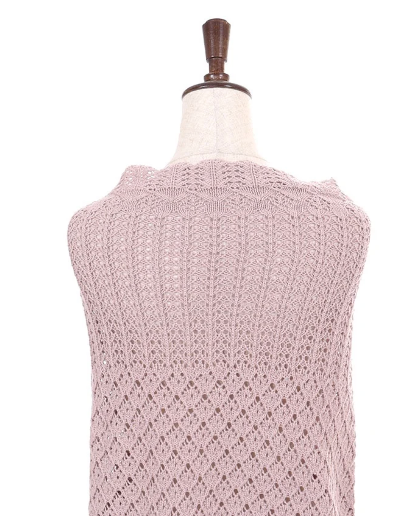 Openwork Knit Triangle Knit Stoll