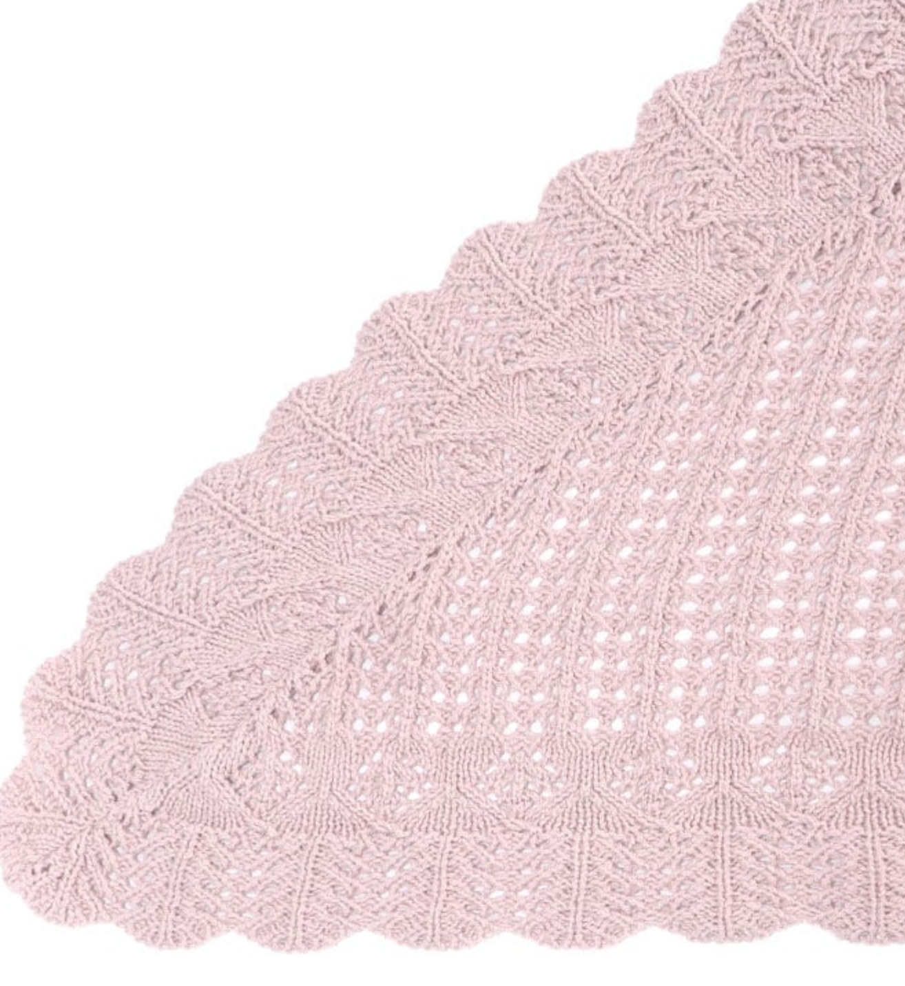 Openwork Knit Triangle Knit Stoll