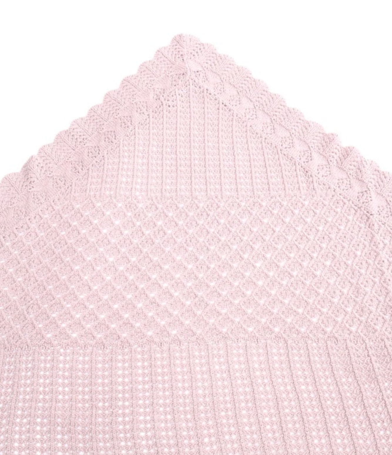 Openwork Knit Triangle Knit Stoll