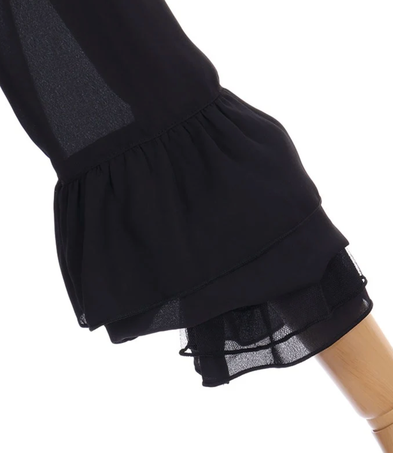 Lace-Up & Frill Blouse