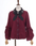 Cross Embroidery Tie Blouse