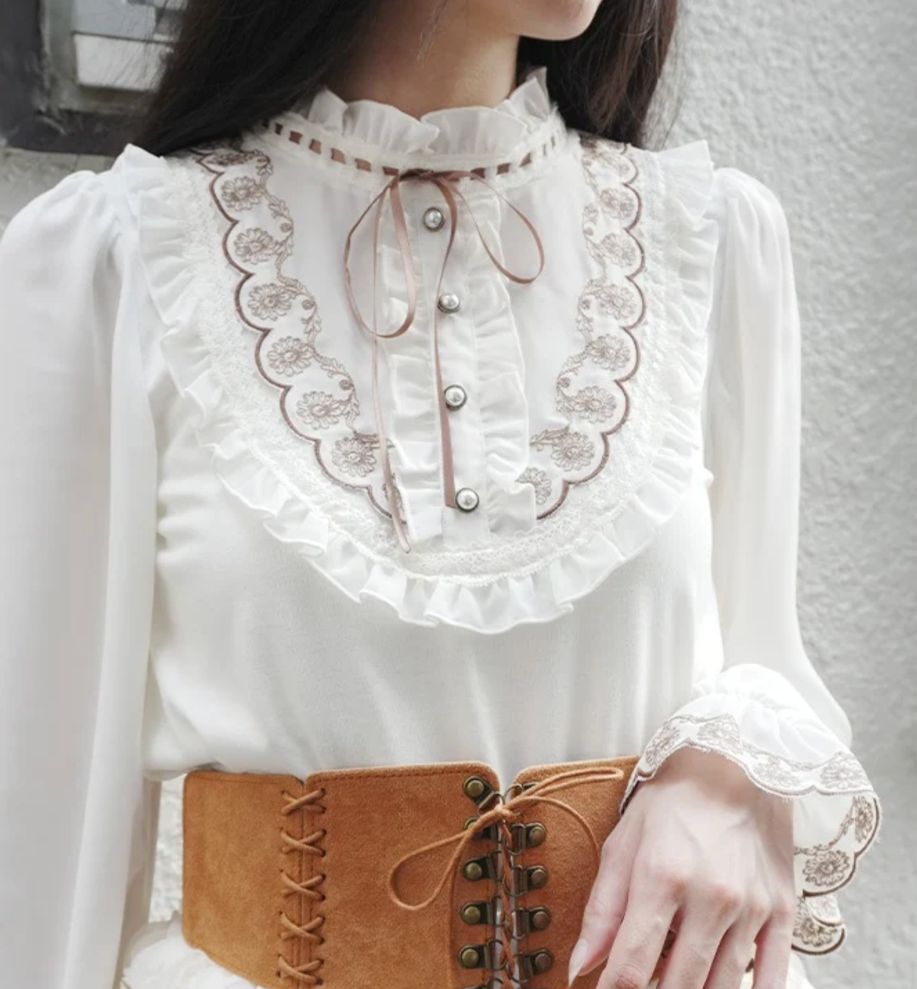 Margaret Embroidery Top