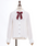 Ribbon & Pearl Chain Blouse