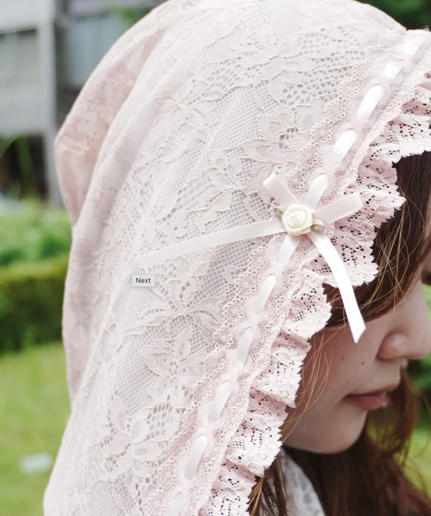 Satin Rose Lace Hoodie