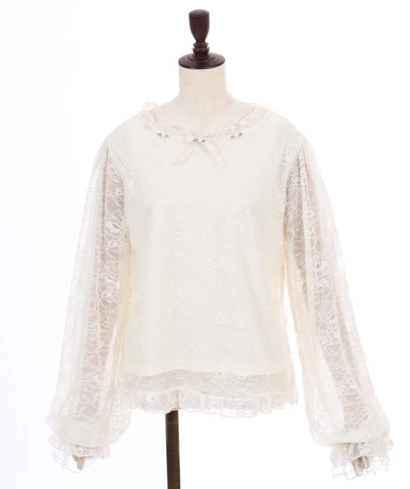 Rose & Ribbon Lace Pullover
