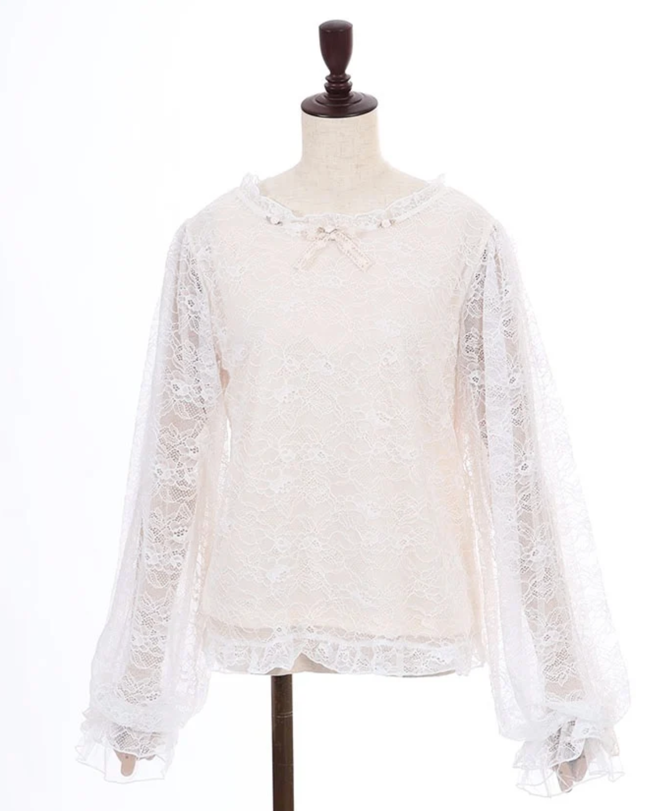Rose & Ribbon Lace Pullover