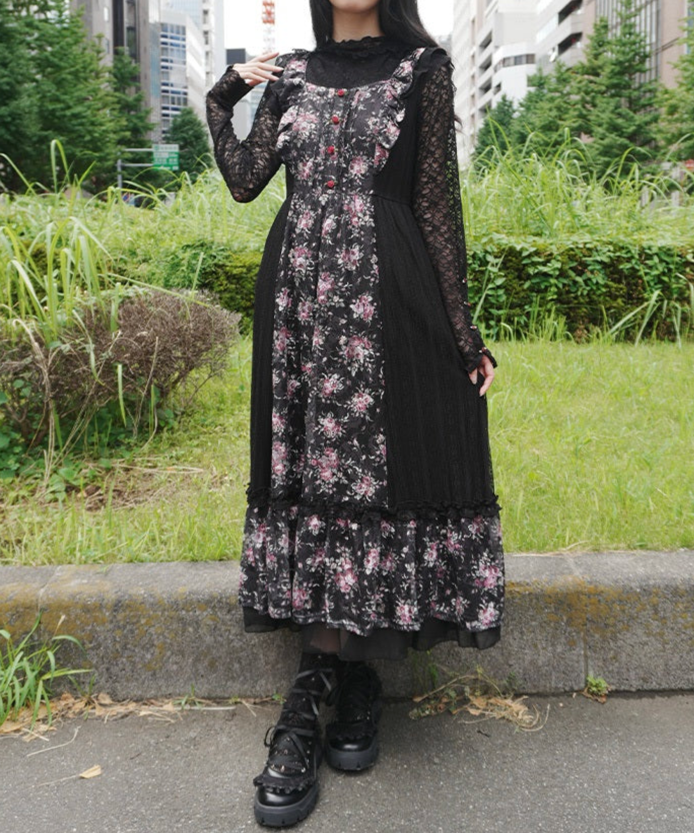 Mini Flower Lace Dress