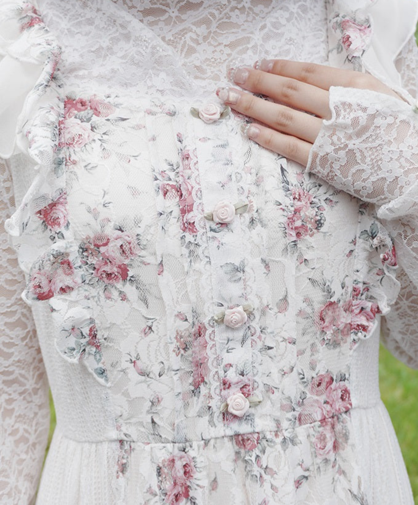 Mini Flower Lace Dress
