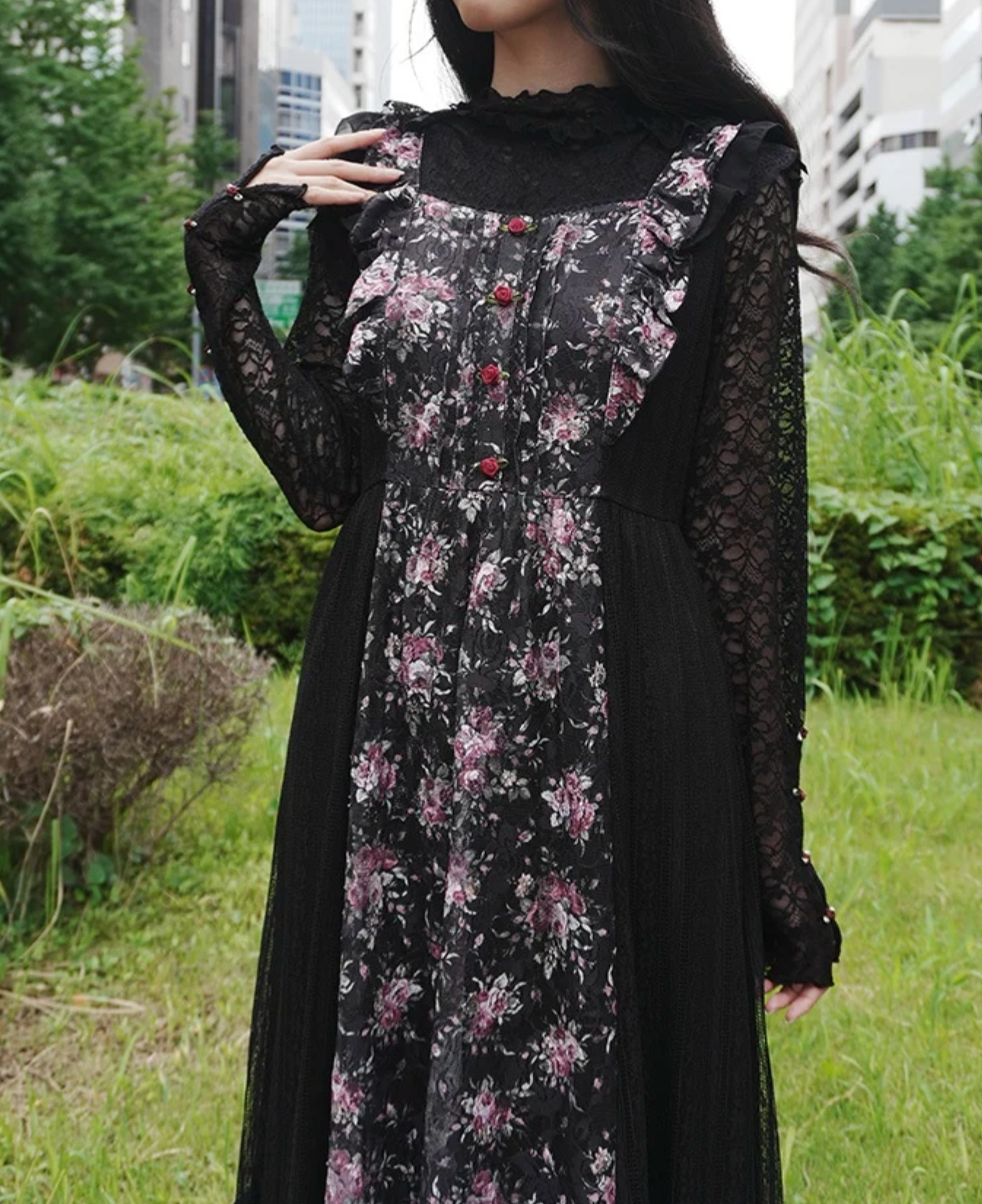 Mini Flower Lace Dress