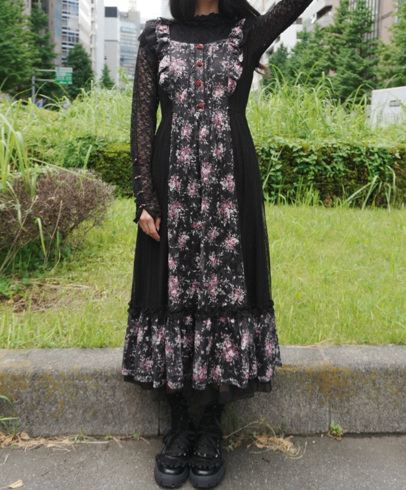 Mini Flower Lace Dress