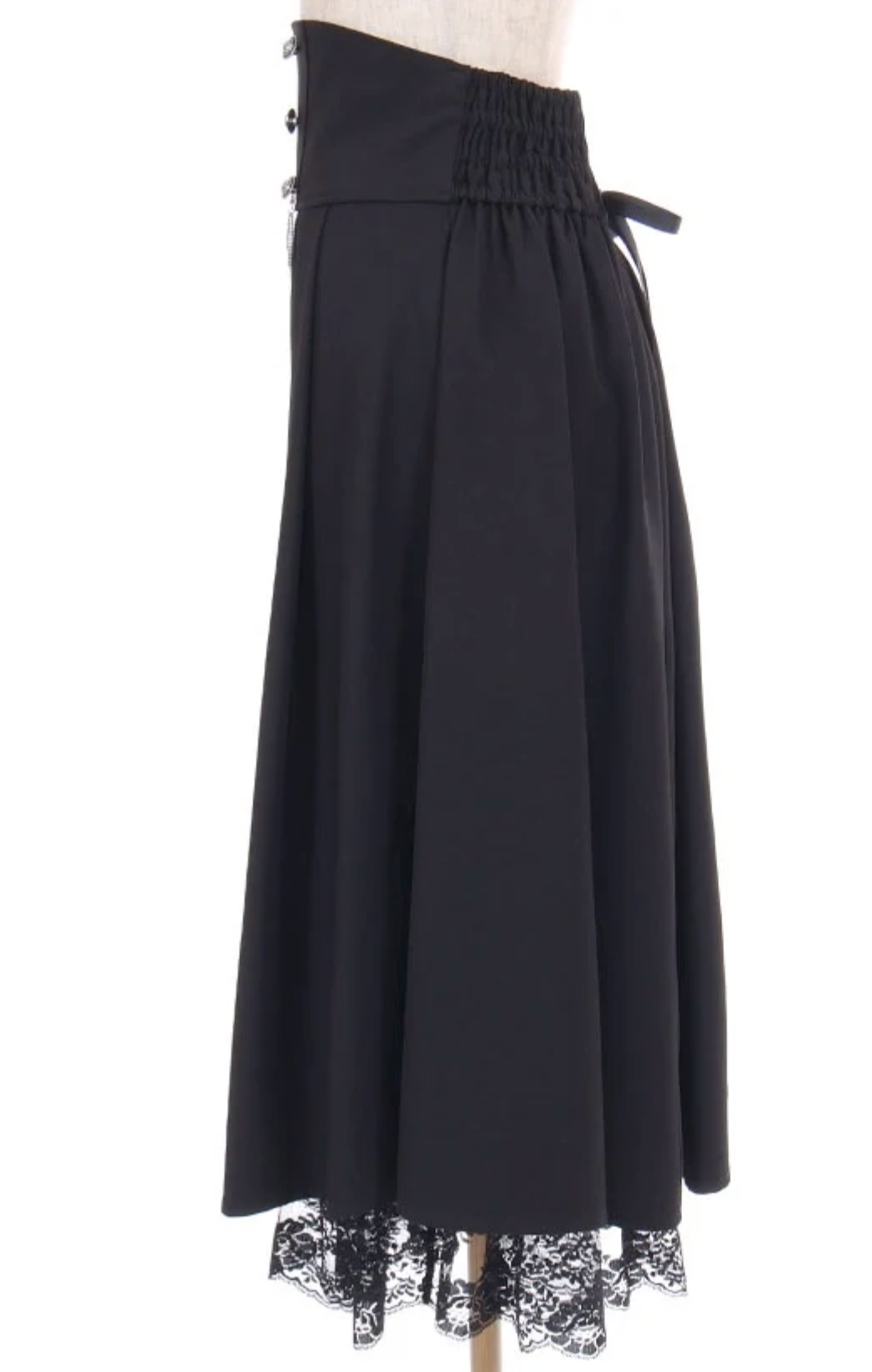 Cross & High-Waisted Skirt