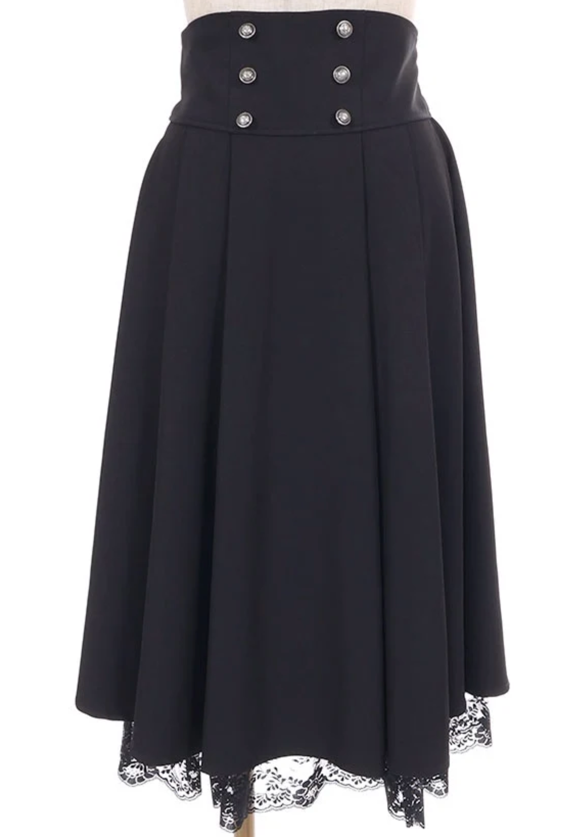 Cross & High-Waisted Skirt
