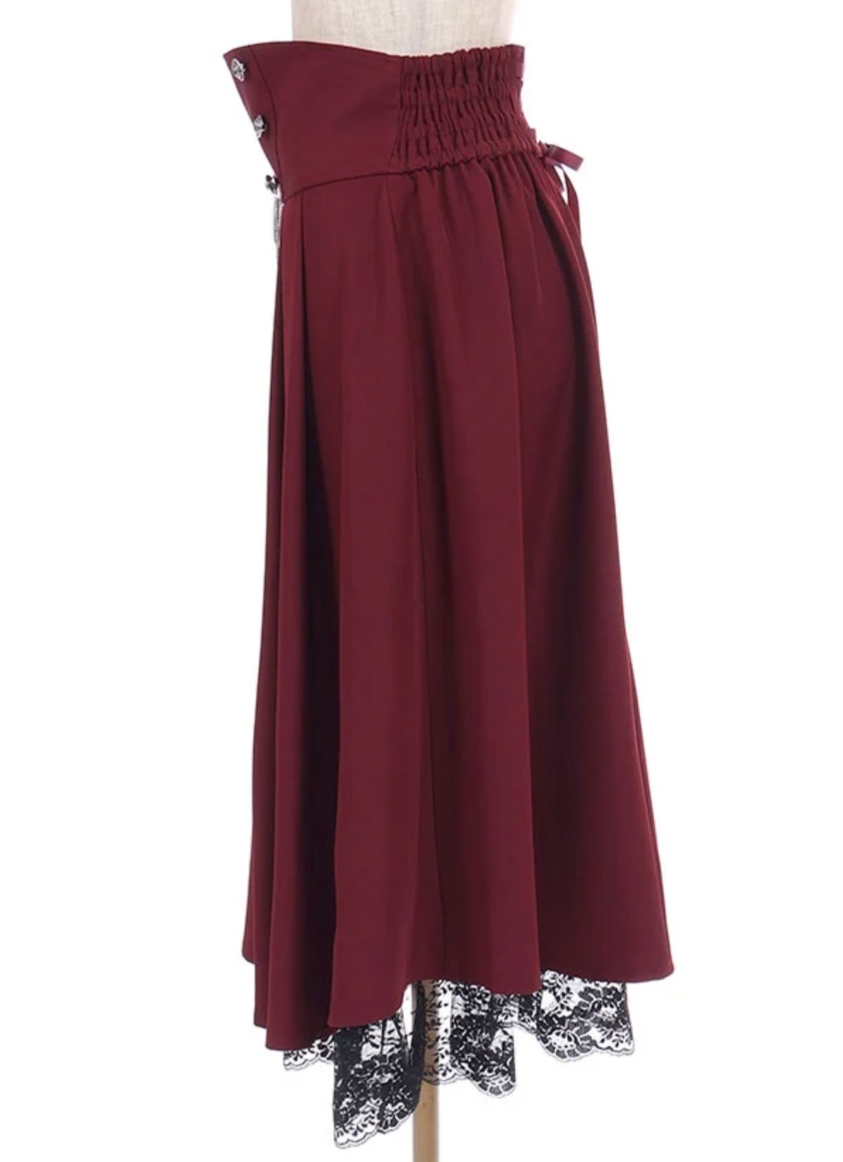 Cross & High-Waisted Skirt