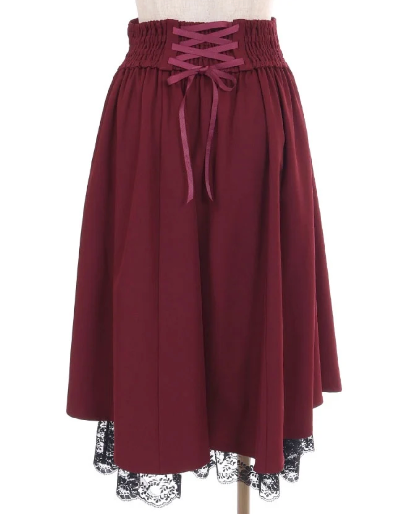 Cross & High-Waisted Skirt