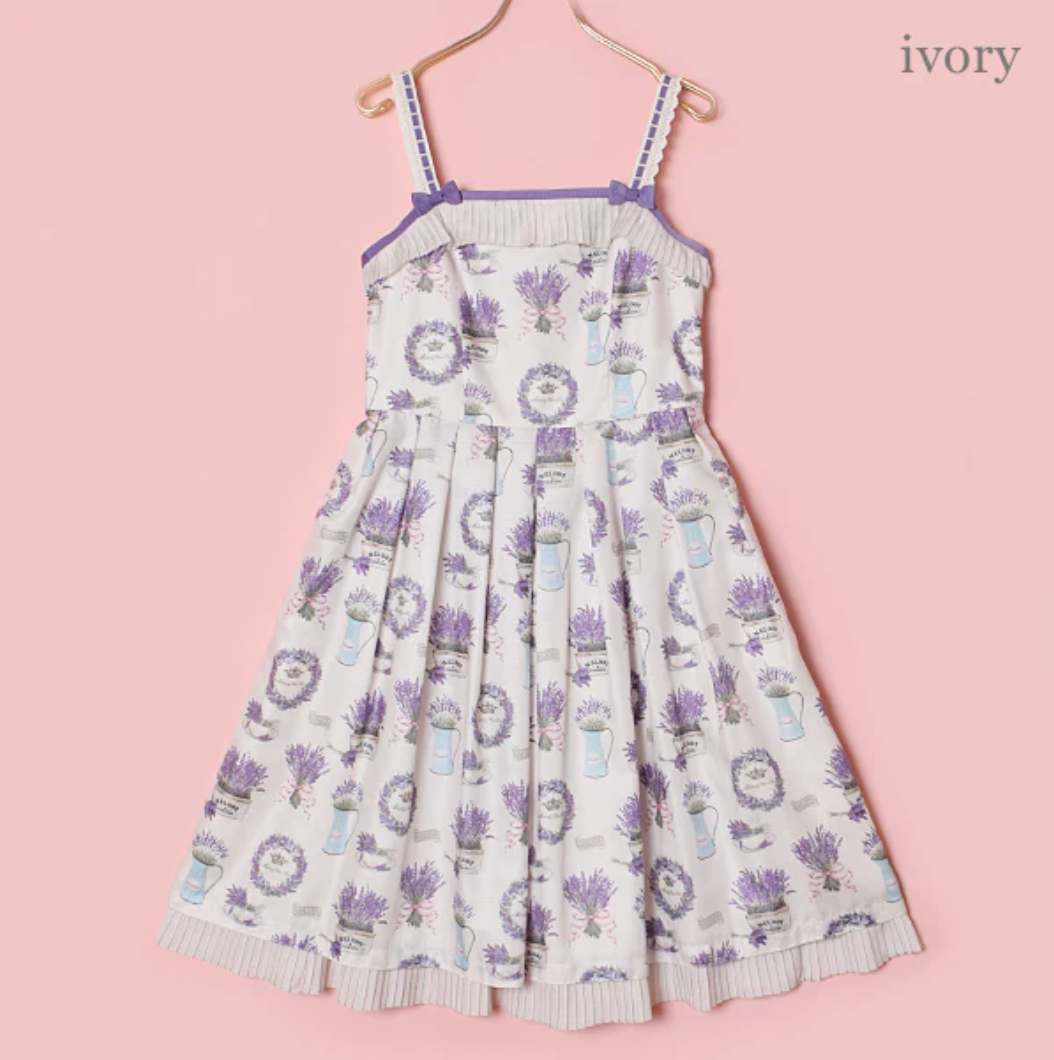 Lavender Garden Plus Size Jumperskirt Dress