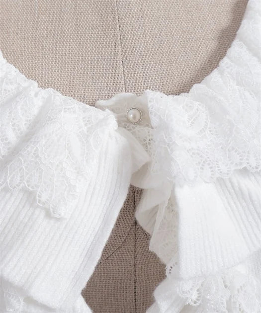 Cross Openwork Knit Cardigan