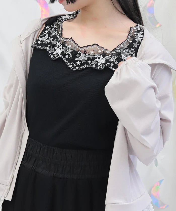 Luminous Moon Lace Tank Top