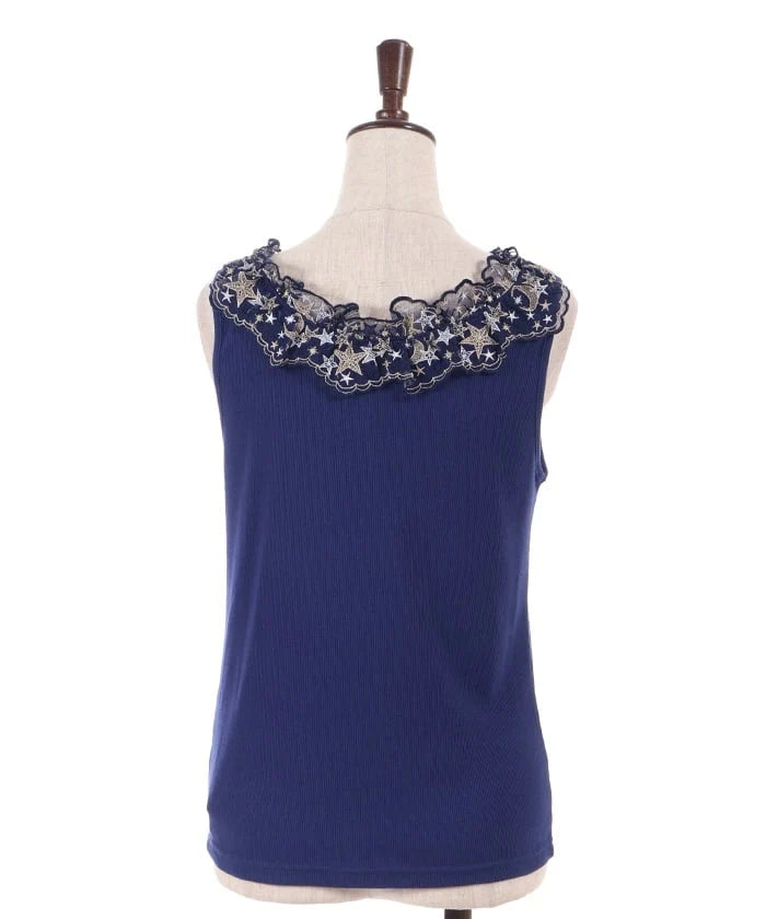 Luminous Moon Lace Tank Top