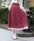Strawberry Print Panel Flared Skirt