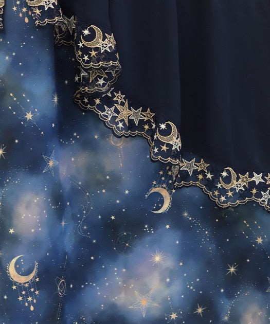 Luminous Moon Pattern 2-Way Skirt