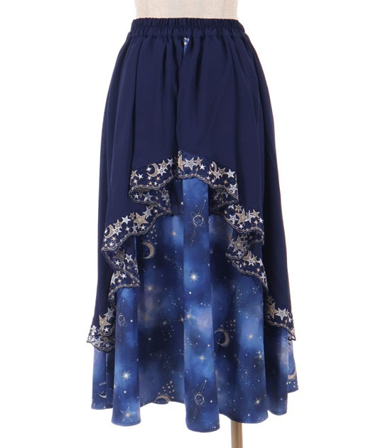 Luminous Moon Pattern 2-Way Skirt