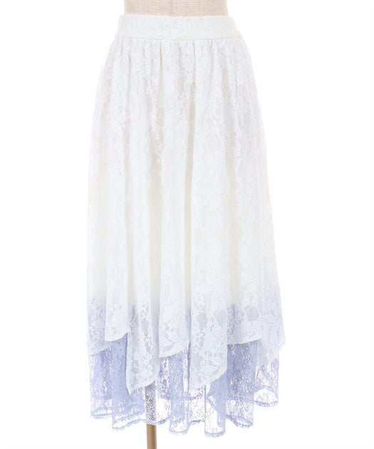 Contact Cooling Full Lace Irregular Hem Skirt