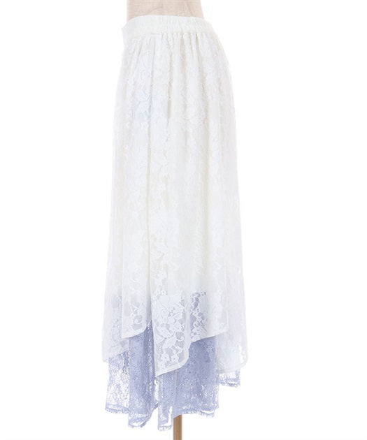Contact Cooling Full Lace Irregular Hem Skirt