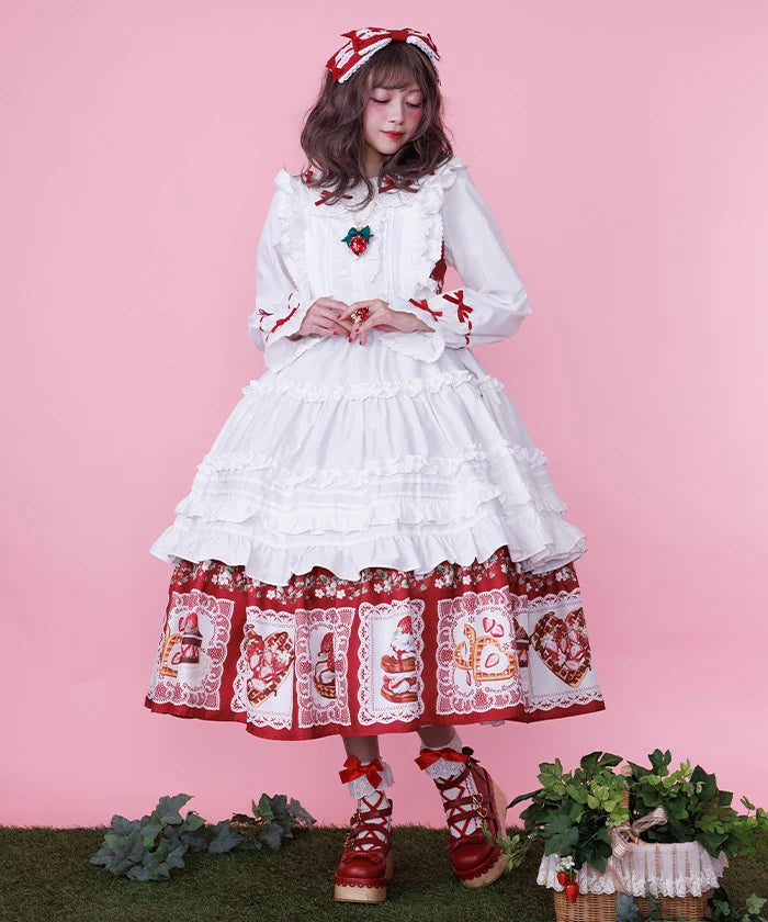 Strawberry Ribbon Clip Set