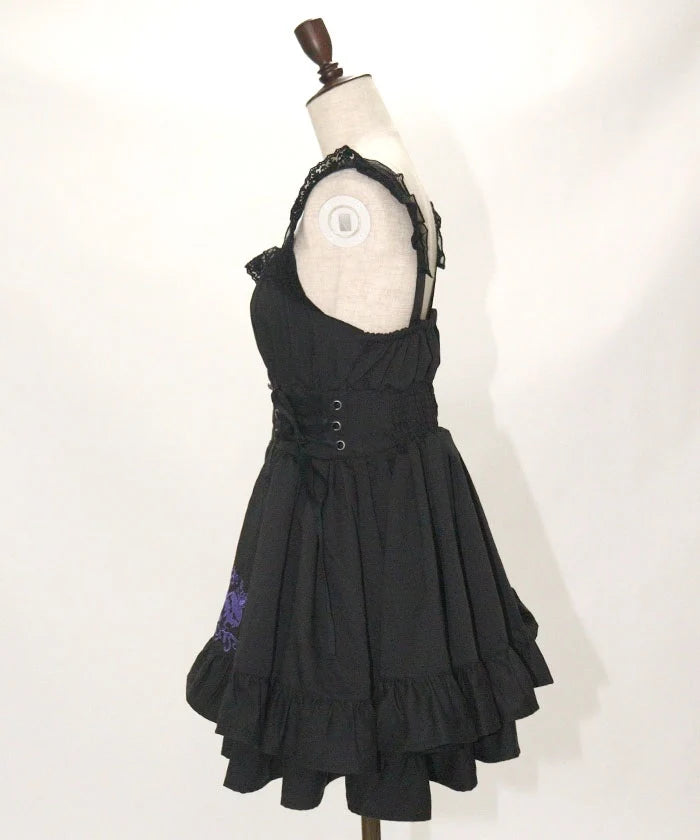 Poison Apple Embroidery Mini Dress