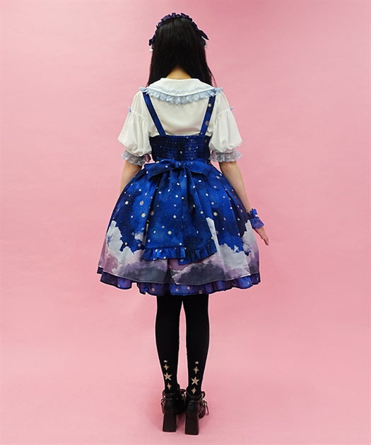 Starry Sky Pattern Jumper Skirt