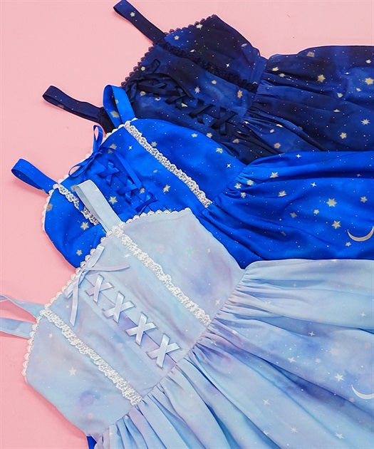 Starry Sky Pattern Jumper Skirt