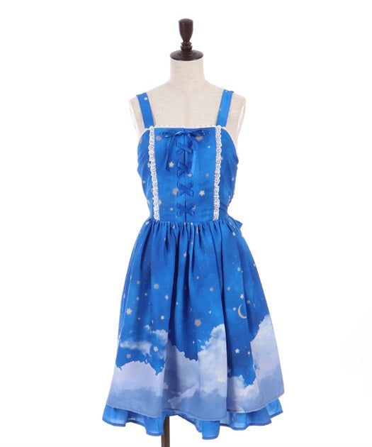 Starry Sky Pattern Jumper Skirt
