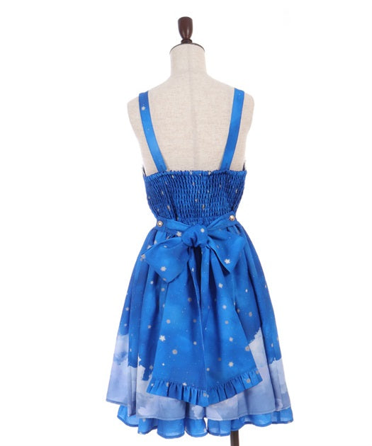 Starry Sky Pattern Jumper Skirt