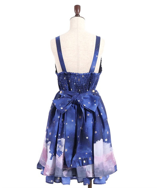 Starry Sky Pattern Jumper Skirt