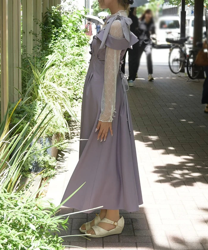 Shoulder Ribbon Dress