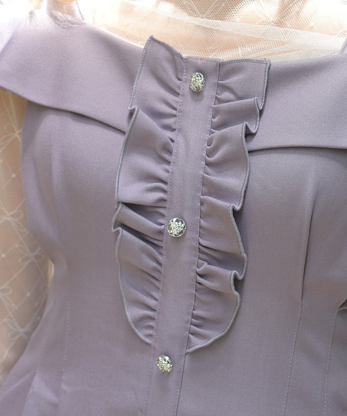 Shoulder Ribbon Dress