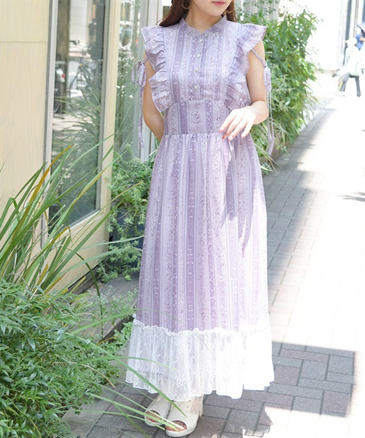 Flower Striped Dress