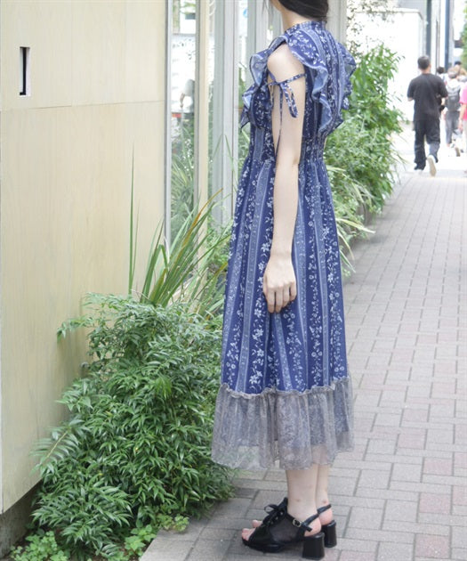 Flower Striped Dress