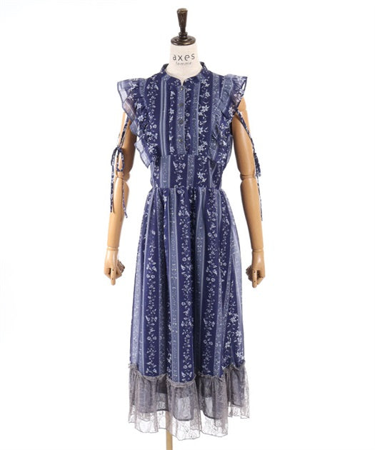 Flower Striped Dress