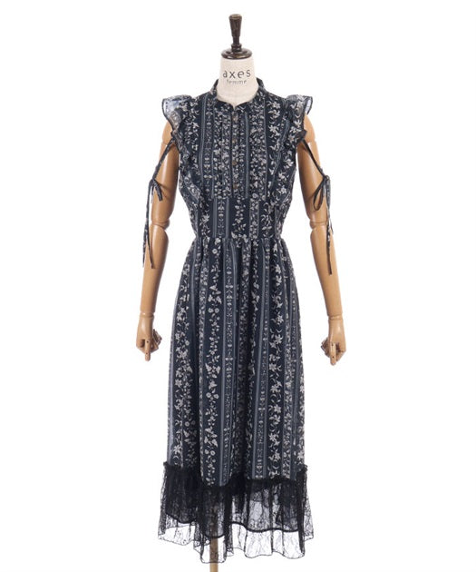 Flower Striped Dress