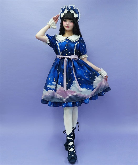 Starry Sky Pattern Dress