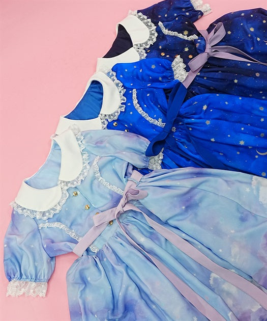Starry Sky Pattern Dress