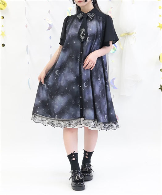 Luminous Moon Pattern Dress