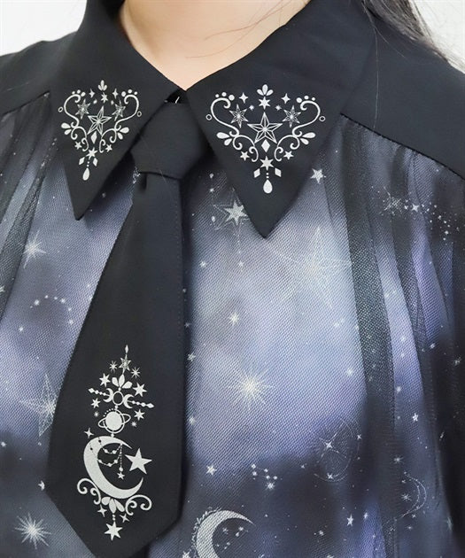Luminous Moon Pattern Dress